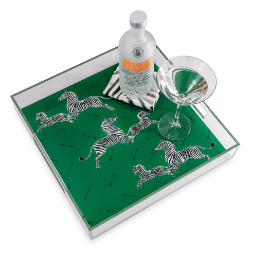 Picture of Zebra Green Lucite Tray