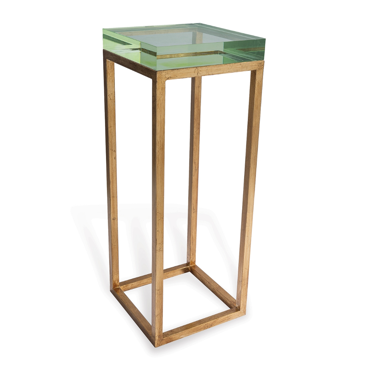 Picture of Drake Lucite Green Table / Gold