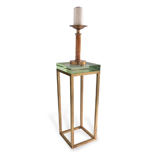 Picture of Drake Lucite Green Table / Gold