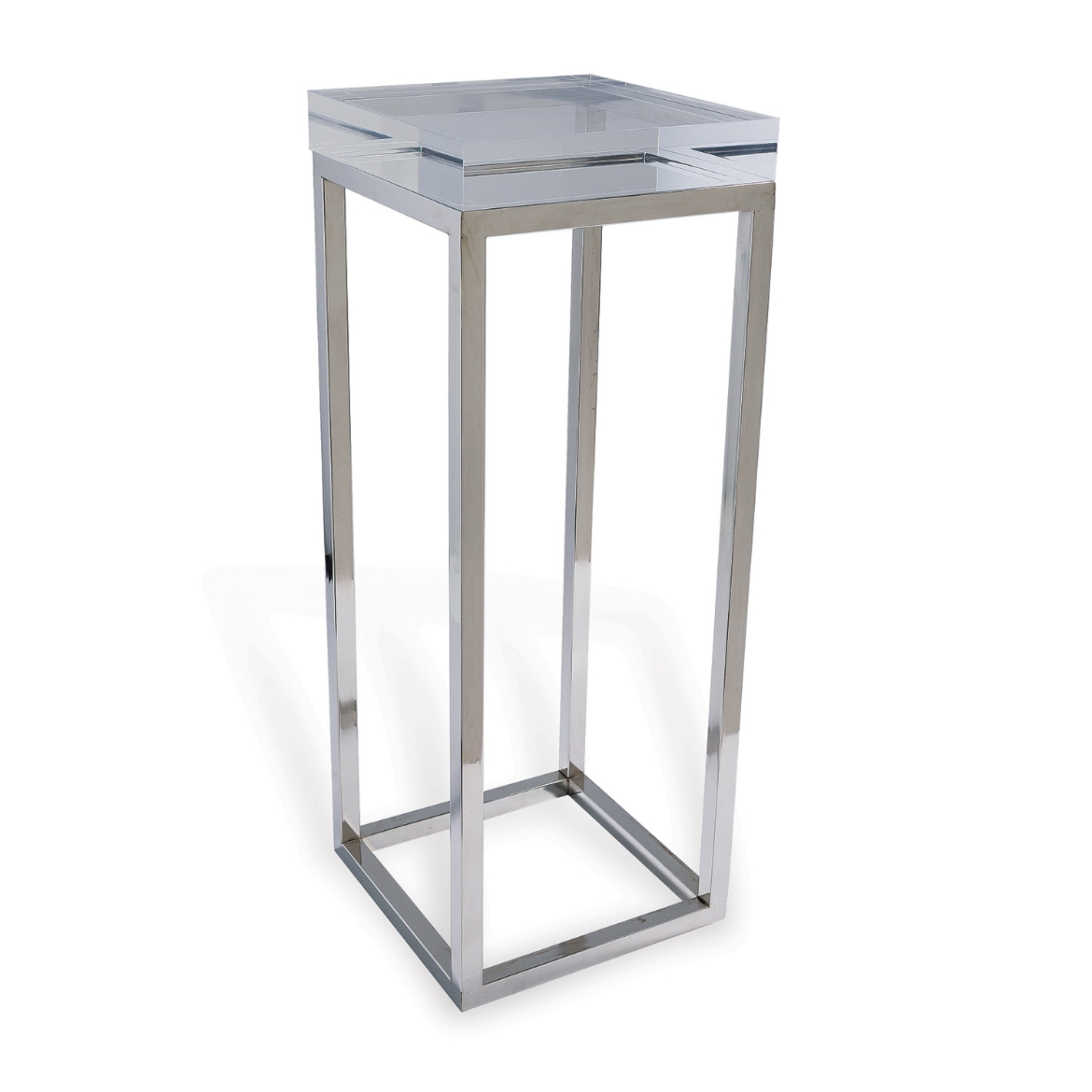 Picture of Drake Lucite Clear Table / Nickel