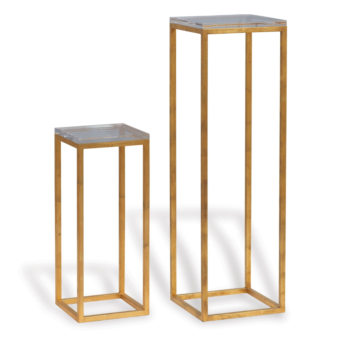 Picture of Drake Gold/Lucite Pedestals (set of 2)