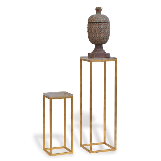 Picture of Drake Gold/Lucite Pedestals (set of 2)