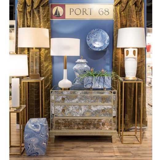 Picture of Drake Gold/Lucite Pedestals (set of 2)