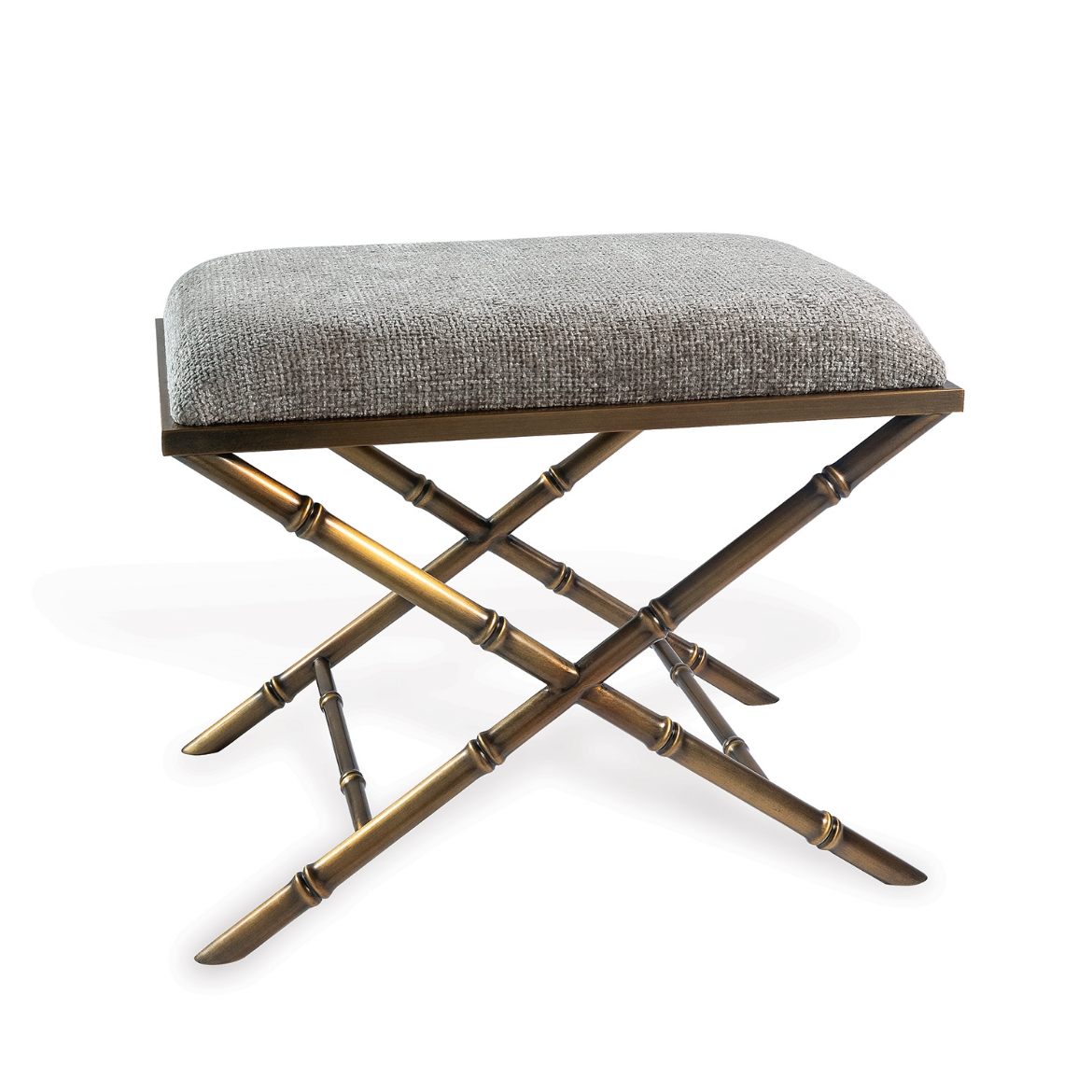 Picture of Lauderdale Brass Benedict Taupe Bench