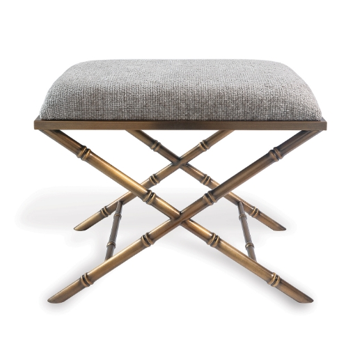 Picture of Lauderdale Brass Benedict Taupe Bench