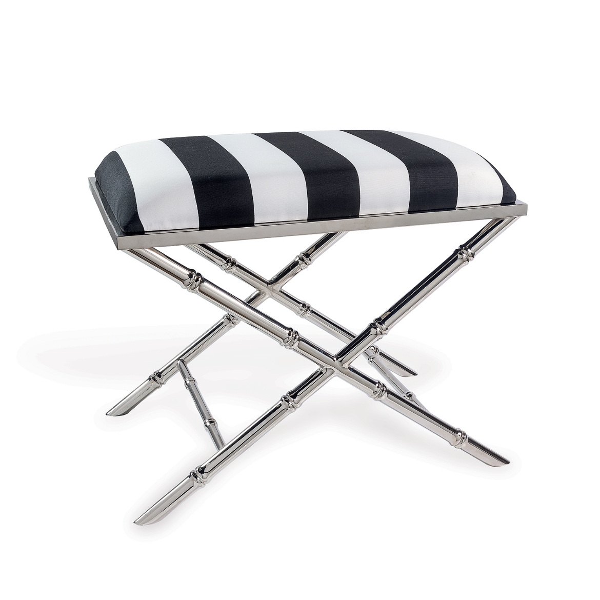 Picture of Lauderdale Nickel Black Stripe Bench