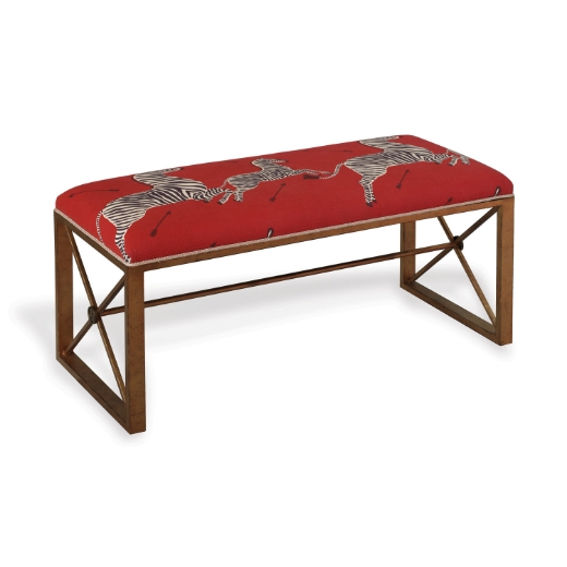 Picture of Medallion Gold Zebra Red Double Bench