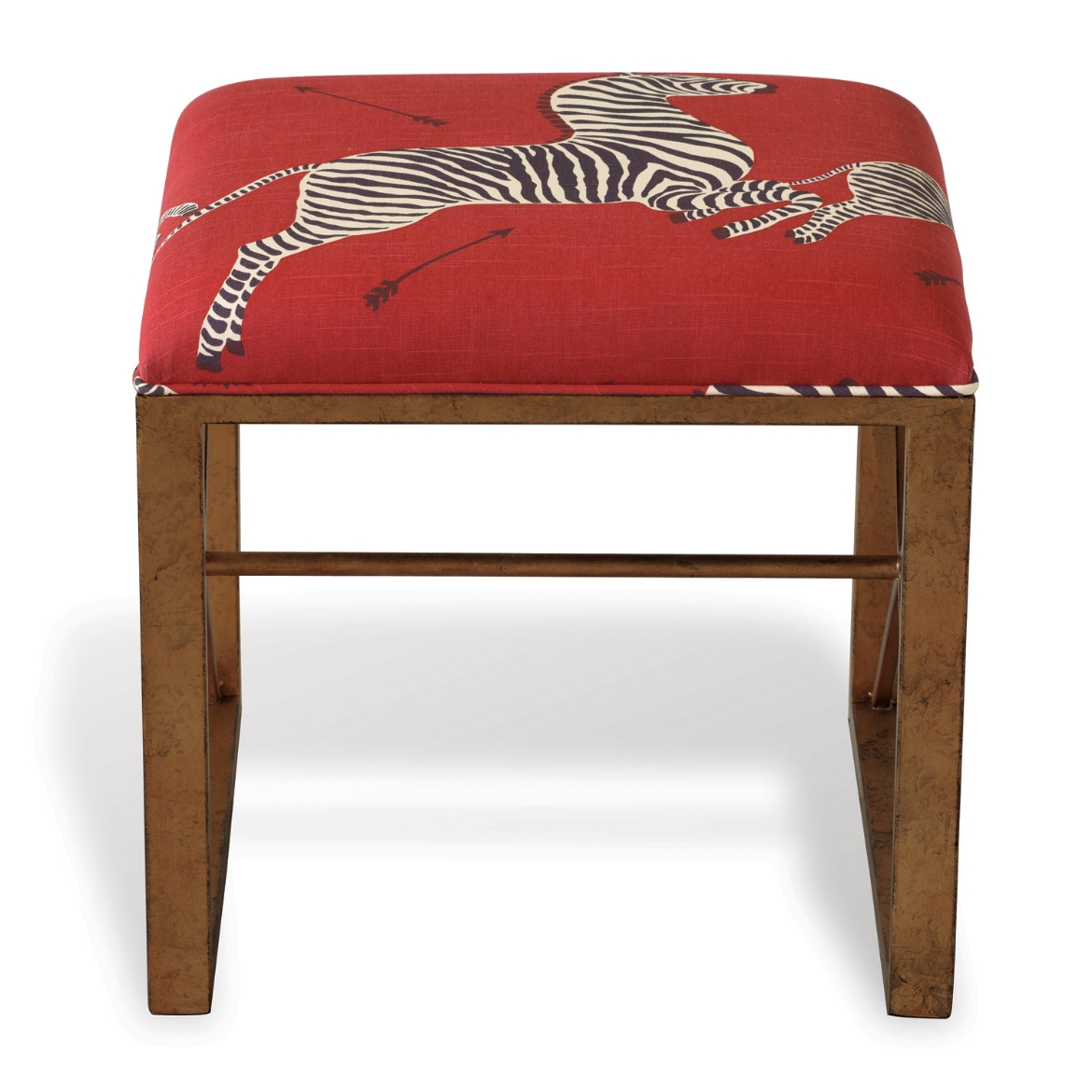 Picture of Medallion Gold Zebra Red Right Facing Single Bench