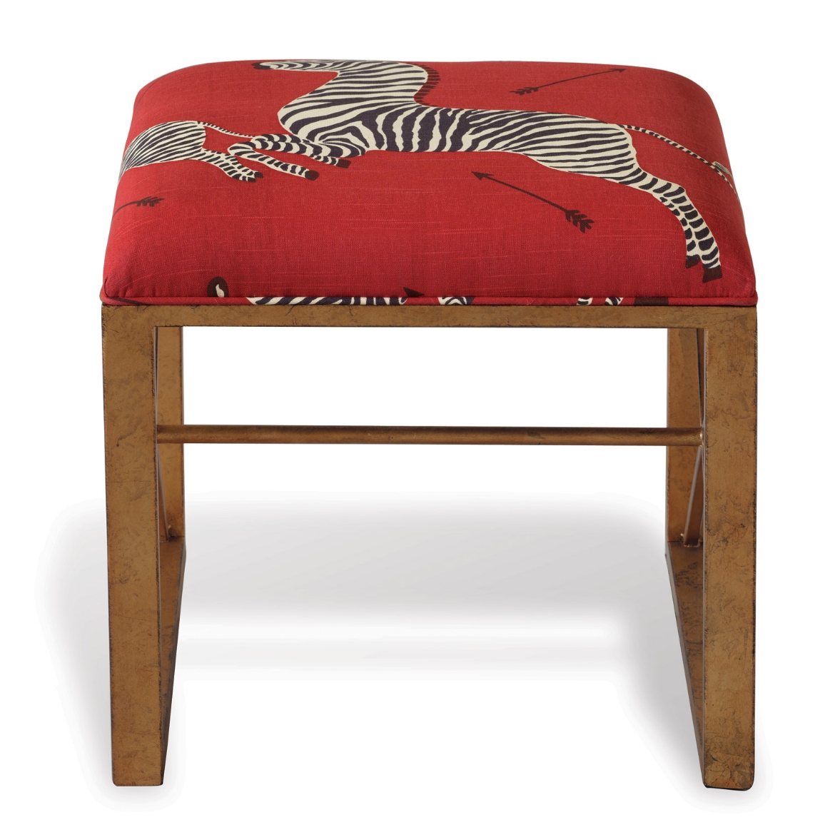 Picture of Medallion Gold Zebra Red Left Facing Single Bench