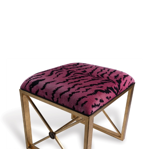 Picture of Medallion Gold Le Tigre Red Single Bench