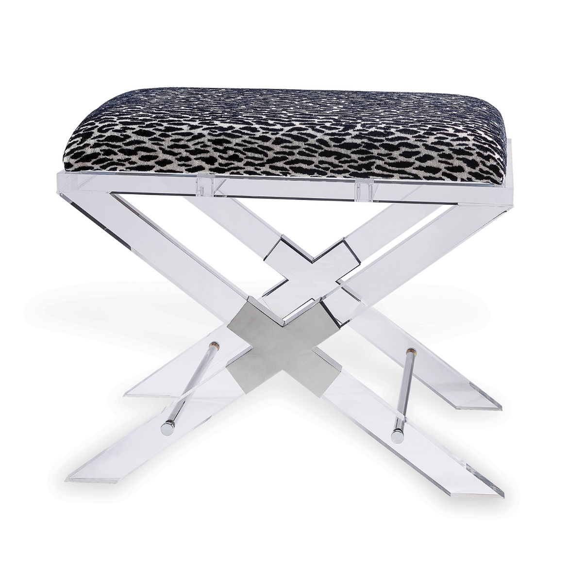 Picture of Crossing Lucite Bench Leopard Black-- kit