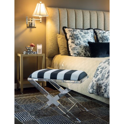 Picture of Crossing Black Stripe Bench