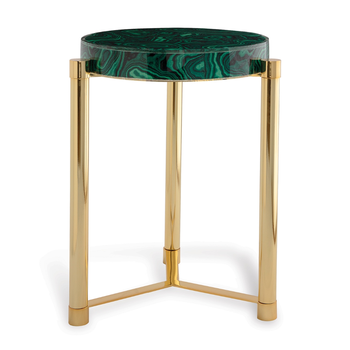 Picture of Malachite Gold Accent Table