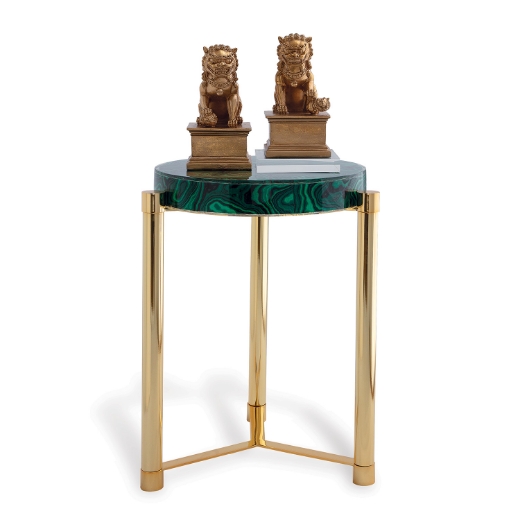 Picture of Malachite Gold Accent Table