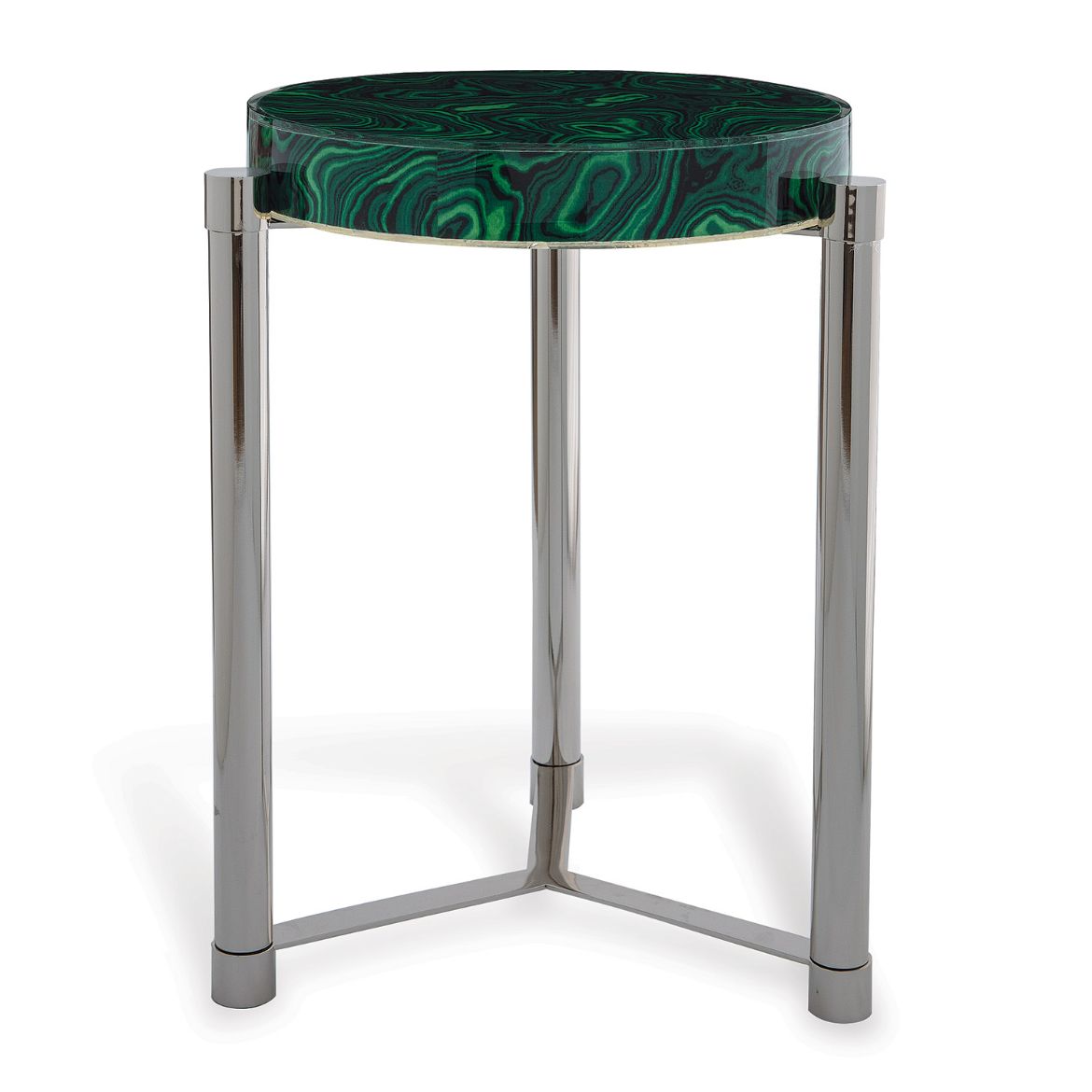 Picture of Malachite Nickel Accent table