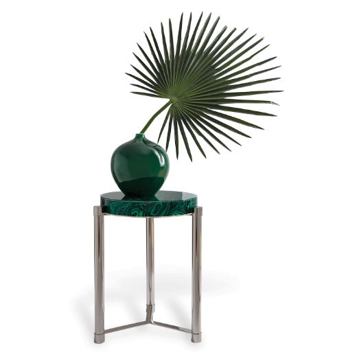 Picture of Malachite Nickel Accent table