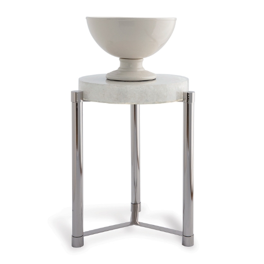 Picture of Stoneridge White / Nickel Accent Table