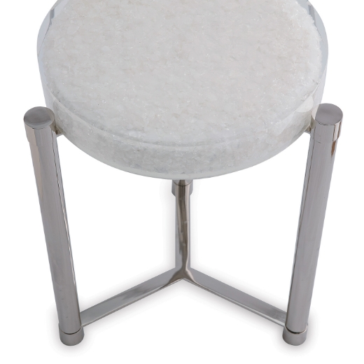 Picture of Stoneridge White / Nickel Accent Table