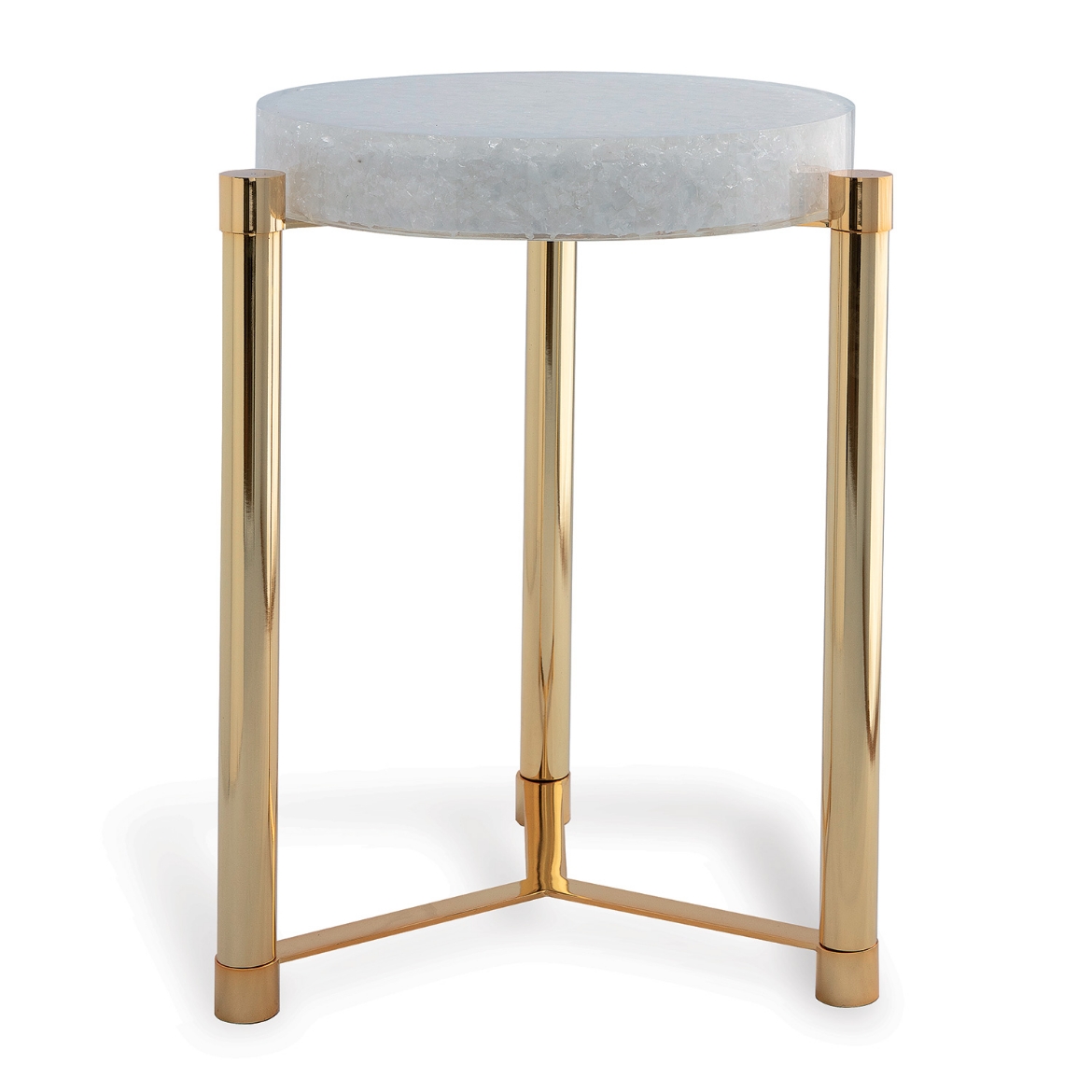 Picture of Stoneridge White / Gold Accent Table