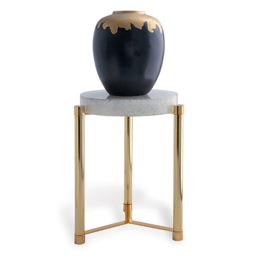 Picture of Stoneridge White / Gold Accent Table