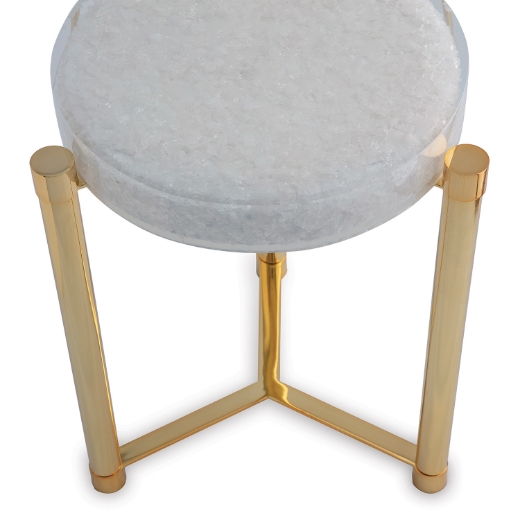 Picture of Stoneridge White / Gold Accent Table