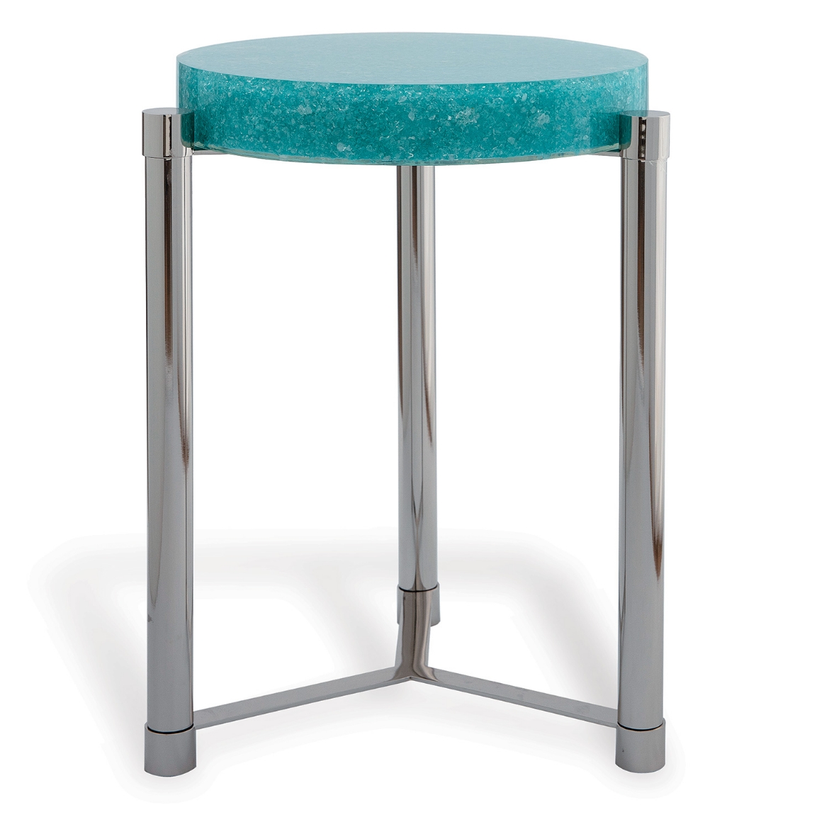 Picture of Stoneridge Turquoise / Nickel Accent Table