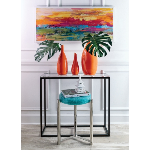 Picture of Stoneridge Turquoise / Nickel Accent Table