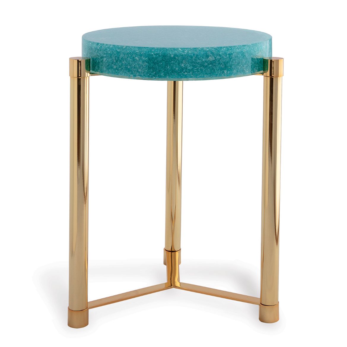 Picture of Stoneridge Turquoise / Gold Accent Table