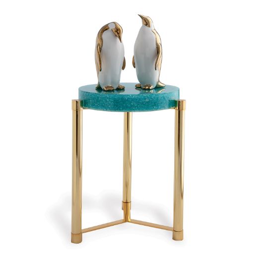 Picture of Stoneridge Turquoise / Gold Accent Table