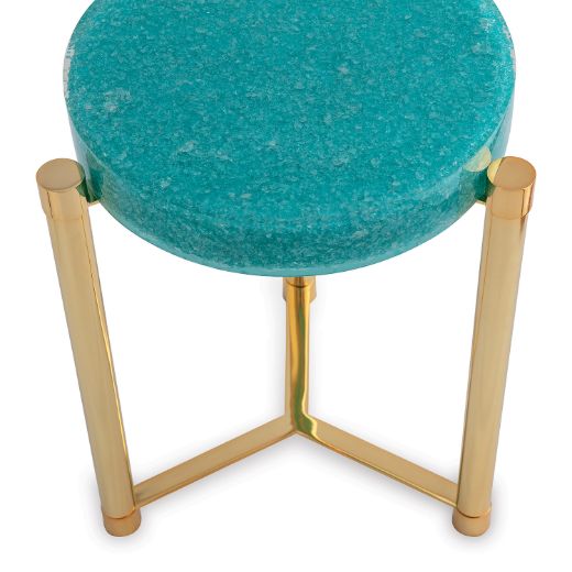 Picture of Stoneridge Turquoise / Gold Accent Table