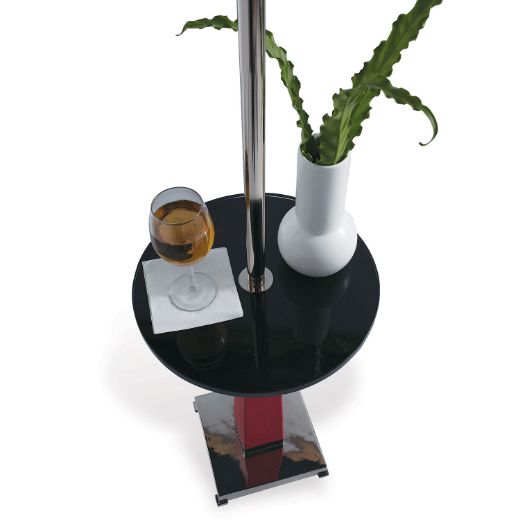 Picture of Cairo Red Floor Lamp with Table