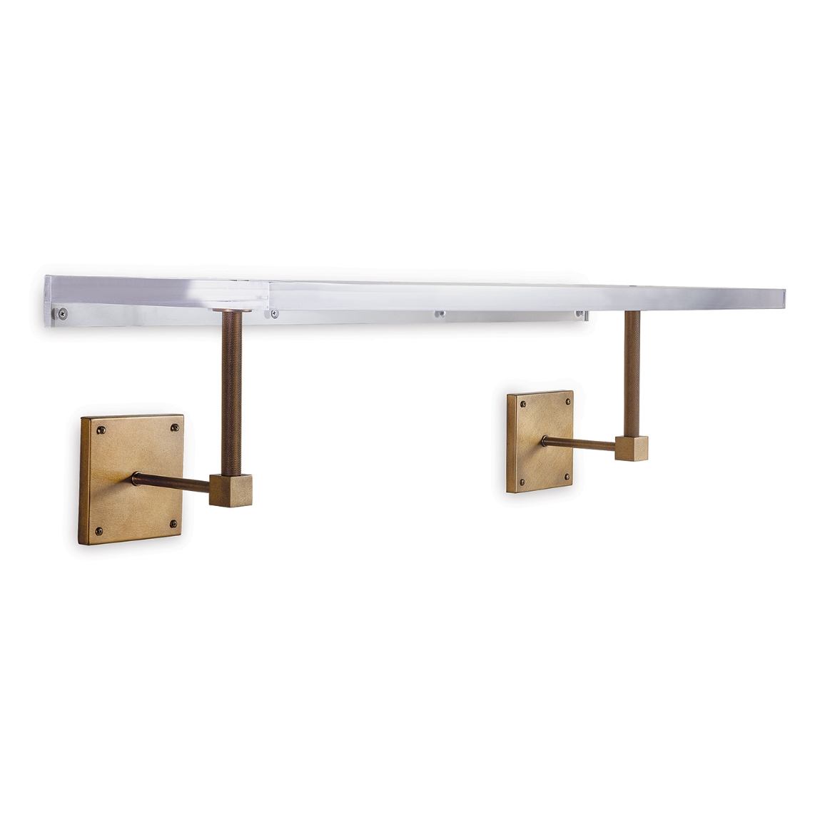 Picture of Billy Lucite Shelf / Age Brass 36"W