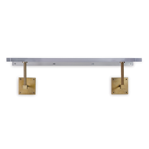 Picture of Billy Lucite Shelf / Age Brass 36"W