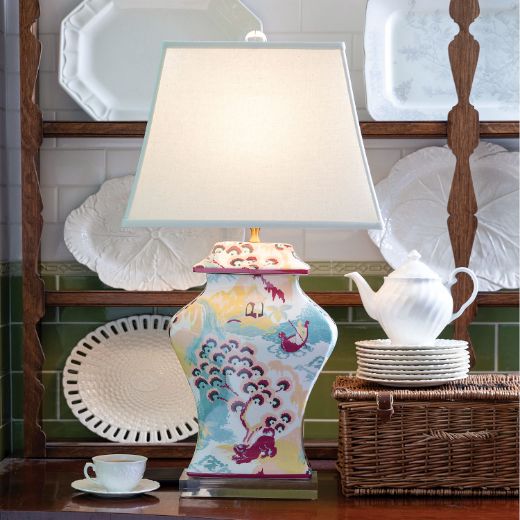Picture of CANTON CORAL LAMP 33"H