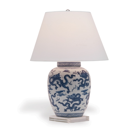 Picture of Dragon Navy Lamp