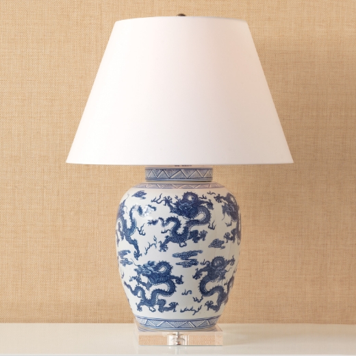 Picture of Dragon Navy Lamp