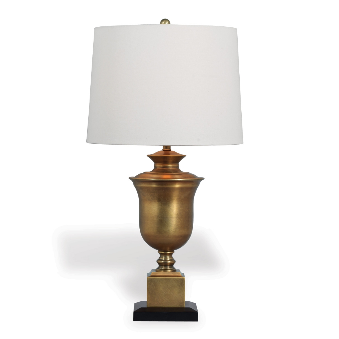 Picture of Robertson Brass Lamp--Linen Shade 32"H