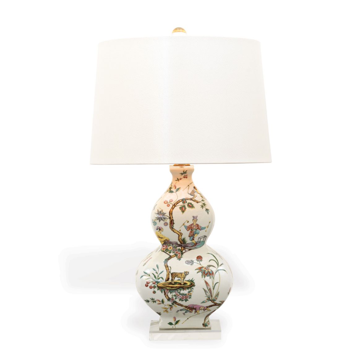 Picture of Chinoise Exotique Lamp--Ivory Lizard 31"H
