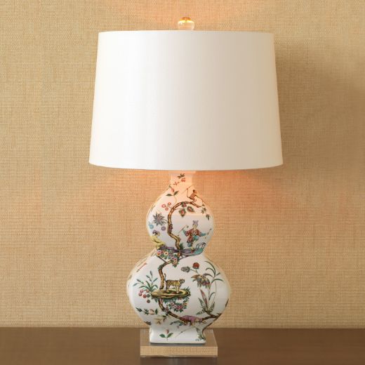 Picture of Chinoise Exotique Lamp--Ivory Lizard 31"H