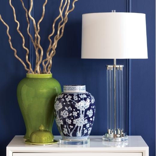 Picture of Moderne Nickel Lamp 36"H