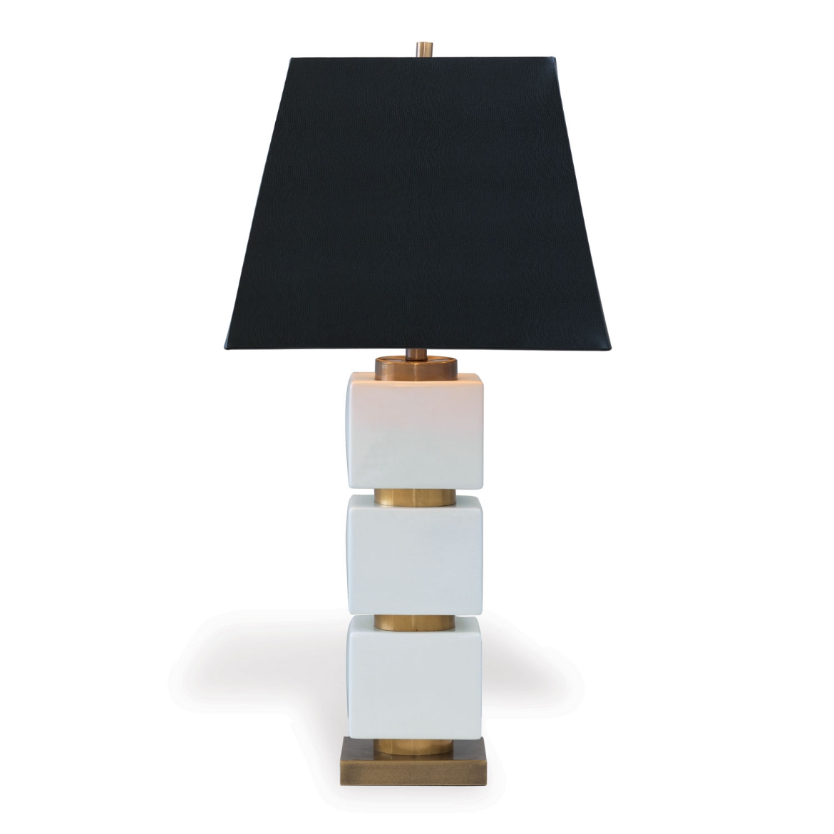 Picture of MANHATTAN LAMP / BLACK LIZARD SHADE