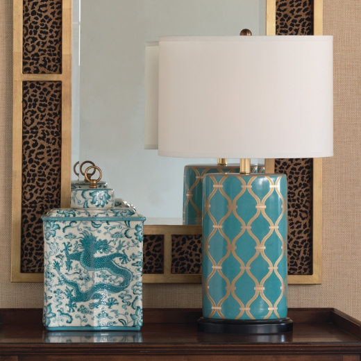 Picture of Mateo Peacock Lamp 29"H