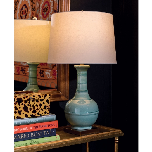 Picture of Kelly Celadon Lamp 31"H