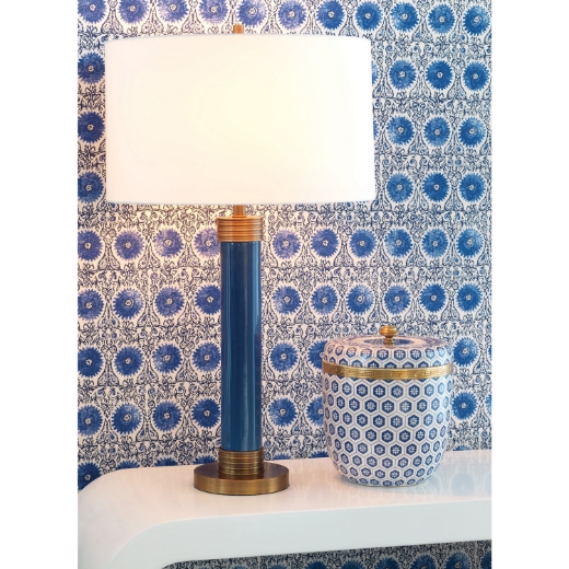 Picture of Dearborn Blue Lamp 31"H