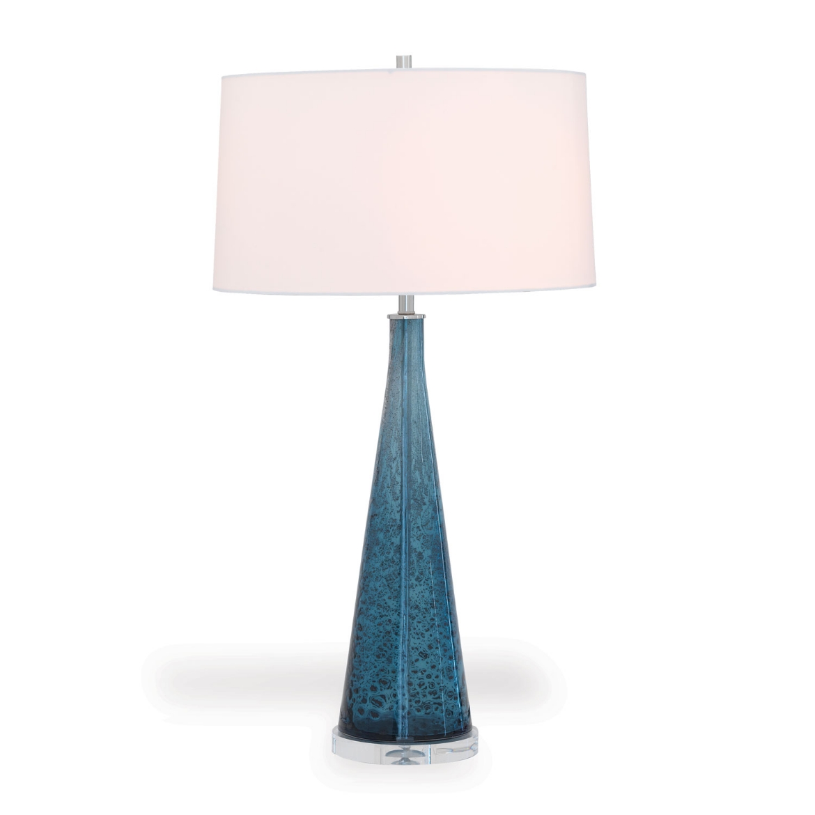 Picture of London Smoke Blue Glass Lamp 33"H