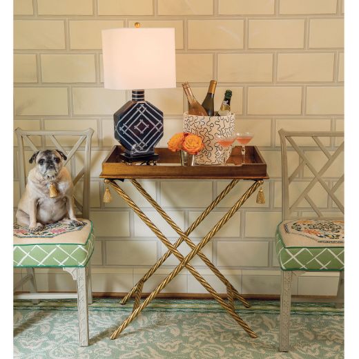 Picture of Bamboozled Indigo Lamp