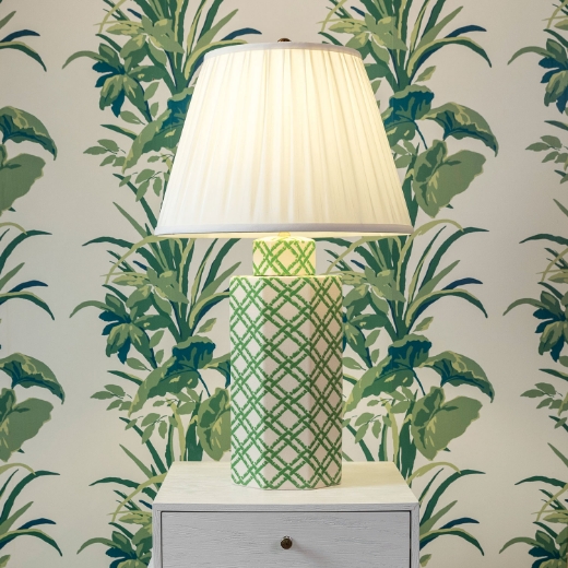 Picture of Bamboo Trellis  Hex Lamp