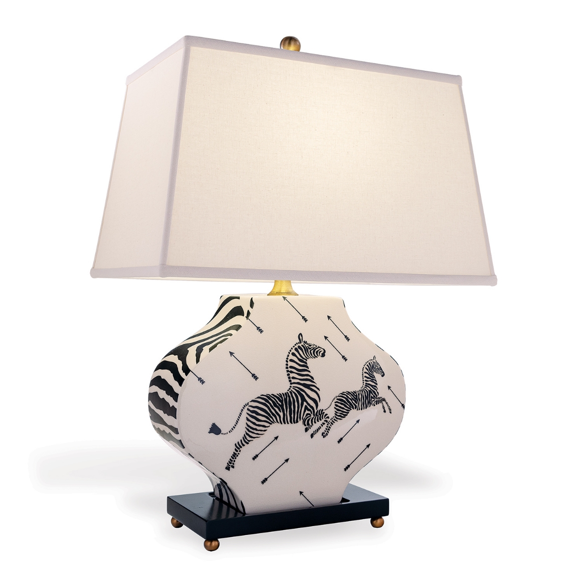 Picture of Zebra Black/White Lamp