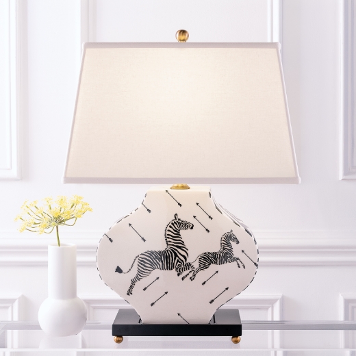 Picture of Zebra Black/White Lamp