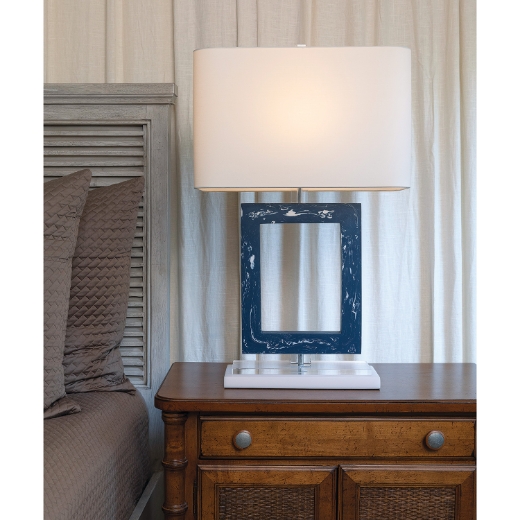 Picture of Prescott Navy Lamp